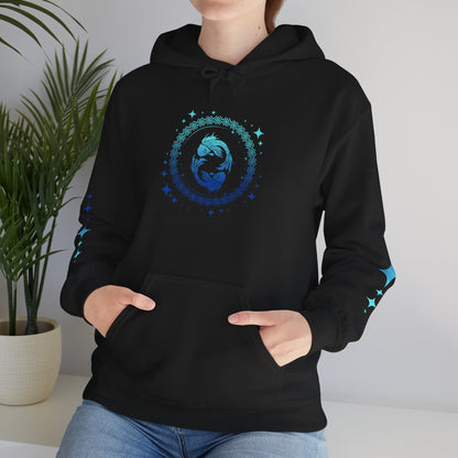 Tribal Circle Pisces Twin Fish Unisex Heavy Blend™ Hoodie